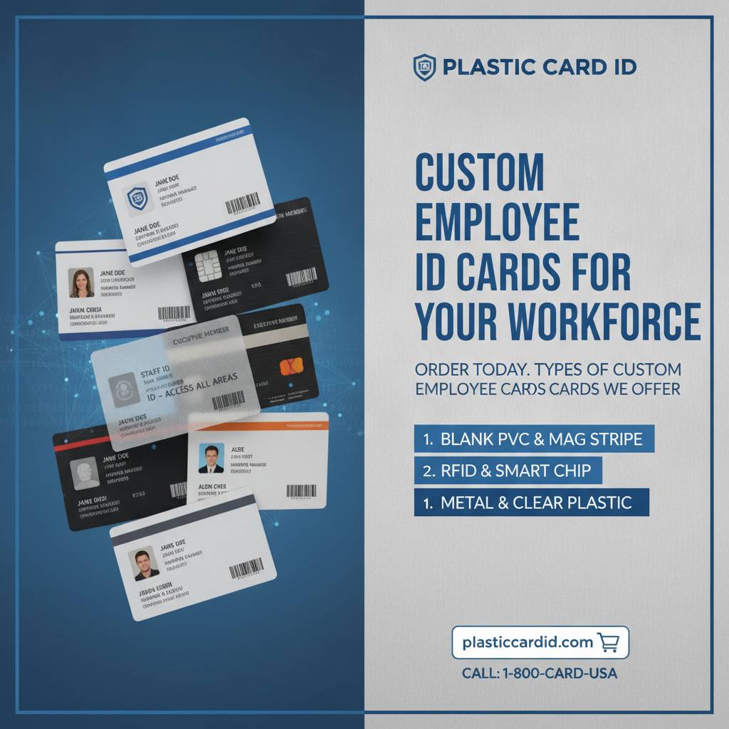 Types of Custom Employee ID Cards We Offer
